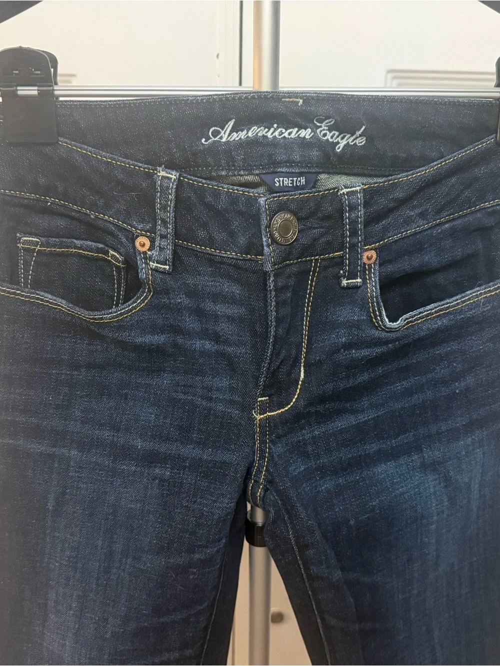 American Eagle Outfitters Dark Indigo Bootcut Jeans - Picture 3 of 9